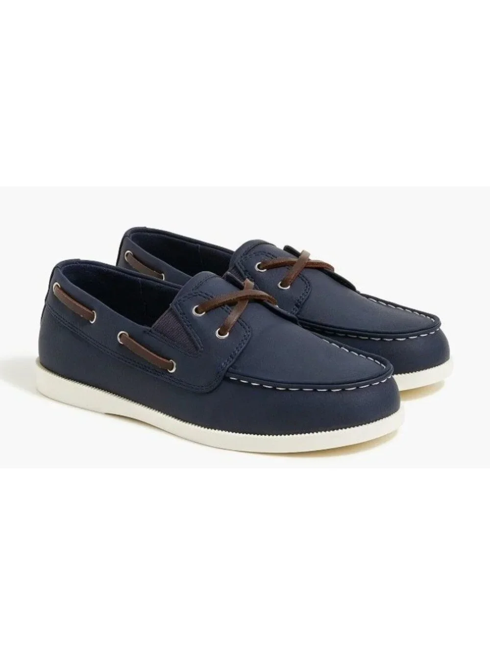 J. Crew Kids' Navy Boat Shoes Size 4 New